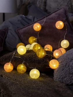 Гирлянда шарики нитяные переносная