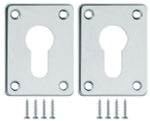 Накладка на цилиндр ESC.C+C/K.set (ESC083) CP хром (2шт.)