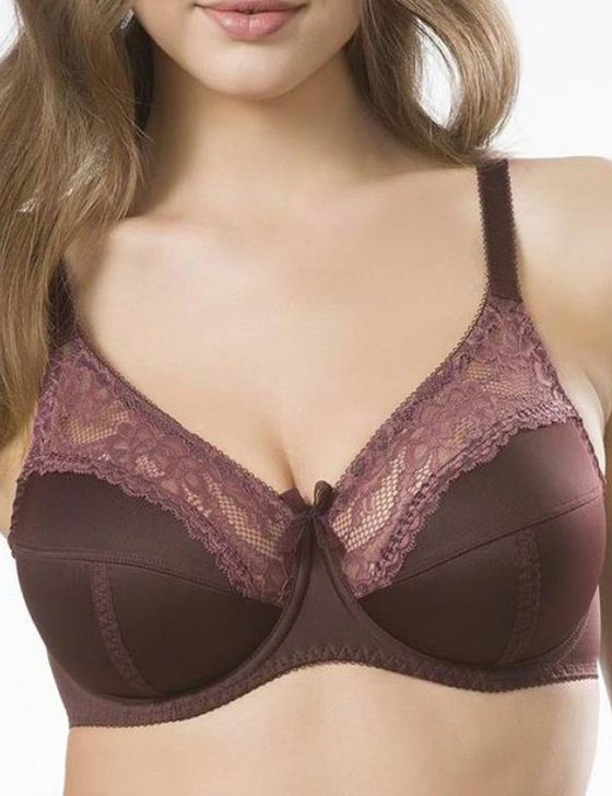 Бюстгальтер мягкая чашка Honey H35-17-L махагон