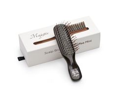 Расческа Majestic Scalp Brush черный кофе (дорожная версия)