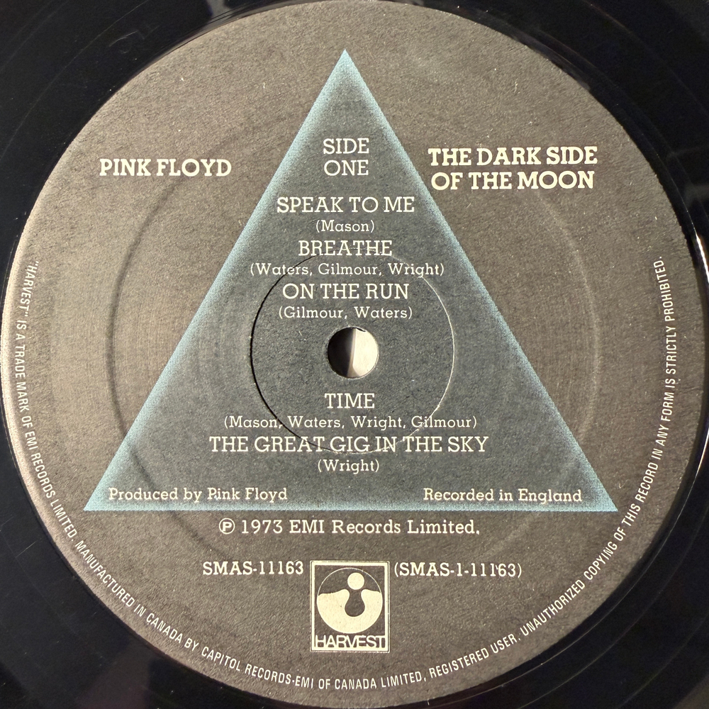 Pink Floyd ‎– The Dark Side Of The Moon (Канада)