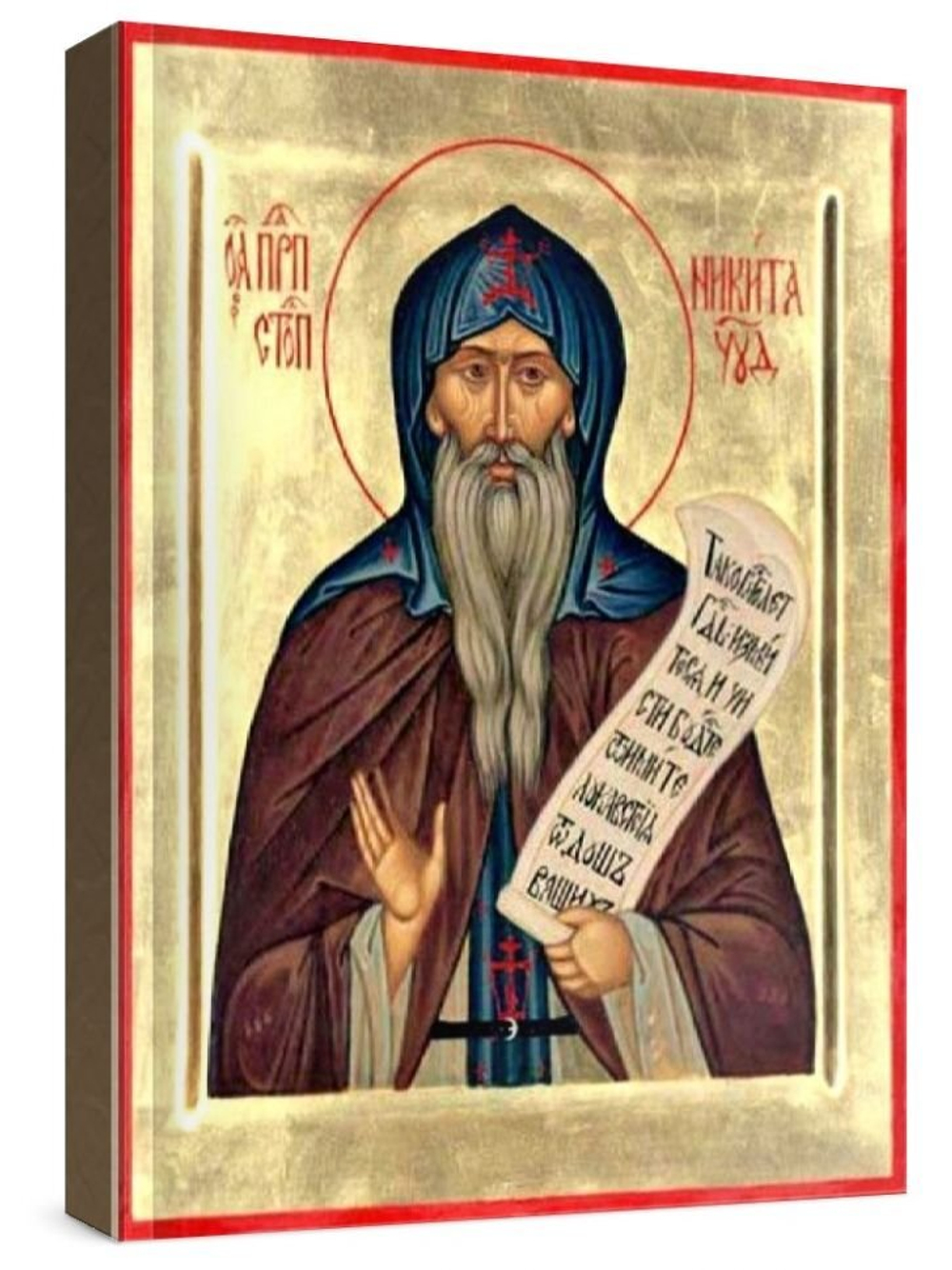 Никита Столпник (рукописная икона)