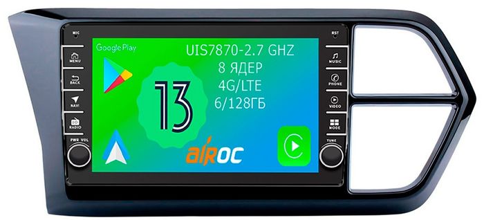 Магнитола для VW Jetta VS5, VS7 - Airoc AB-4101 (кнопки и крутилки), Android 13, Быстрая, SIM-слот, CarPlay