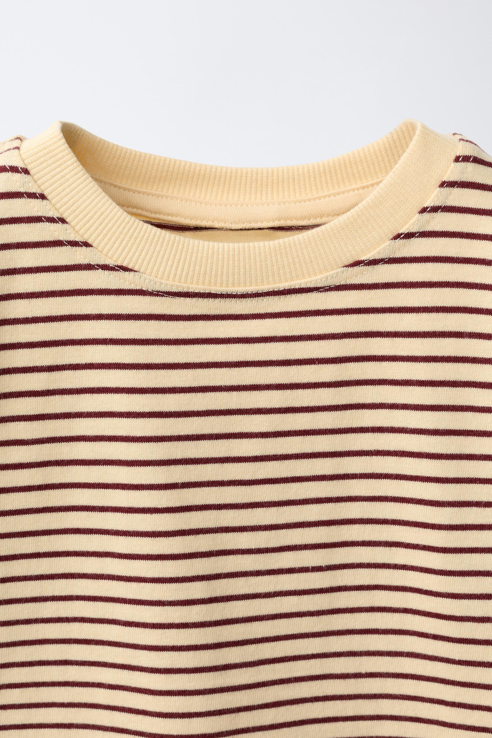 ZARA ФУТБОЛКА В ПОЛОСКУ, ТЕМНО-ЖЕЛТЫЙ