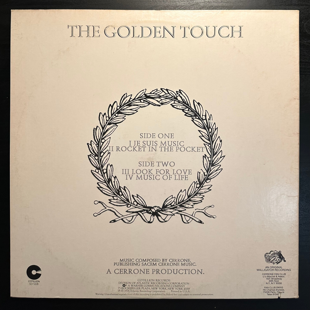 Cerrone - Cerrone IV - The Golden Touch (США 1978г.)