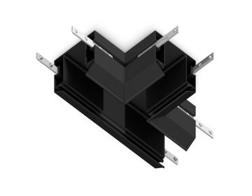 Коннектор Т-образный для корпуса в натяжной потолок GL1044 BK чёрный Magnetic 220V Ambrella