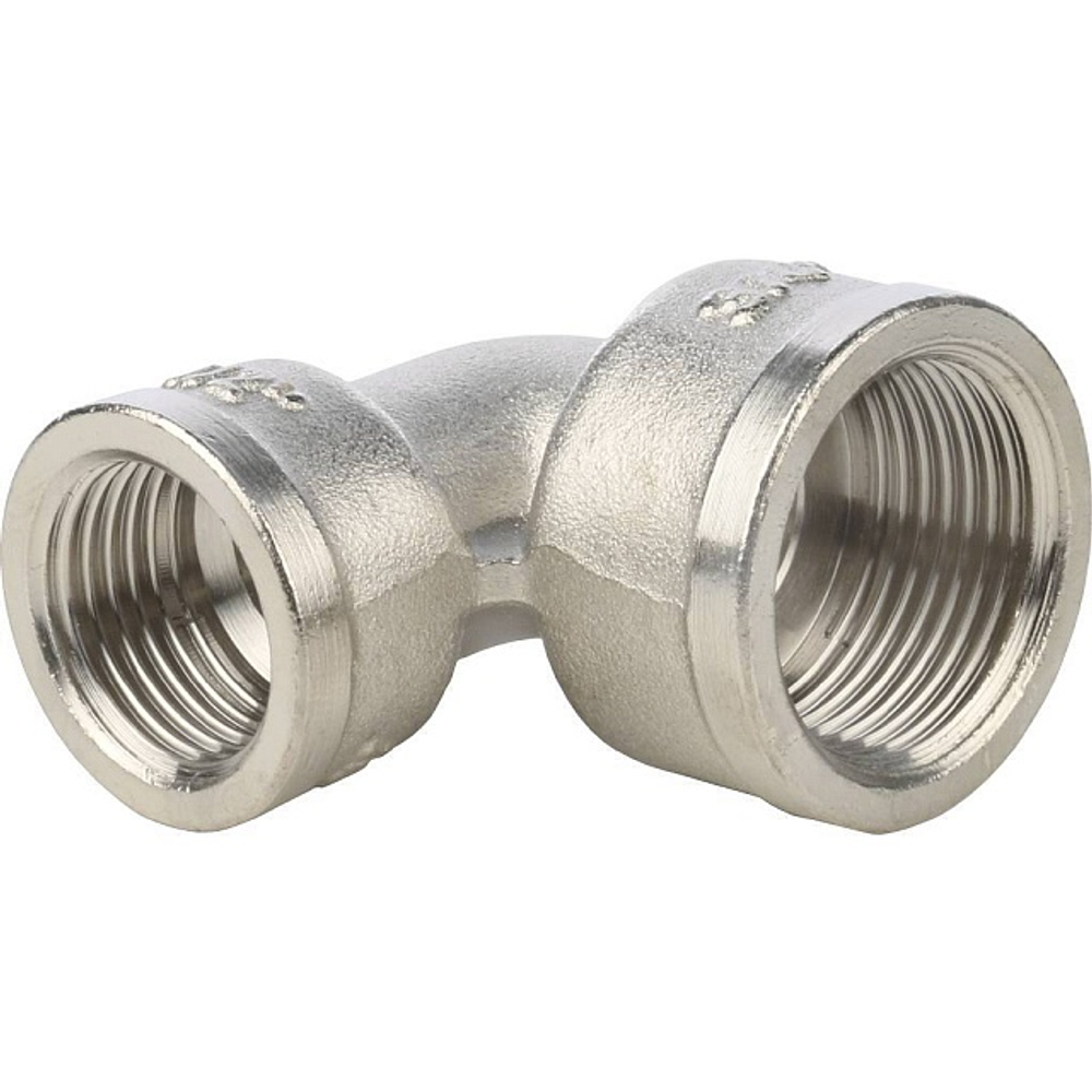 Колено лат. 1/2"В х 3/4"В STOUT (никель)