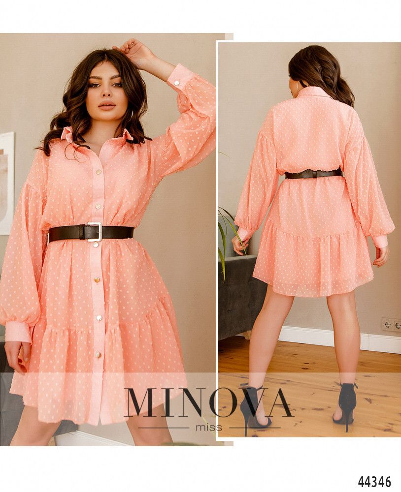 Платье 8634-персик Minova Платье 8634-персик Minova