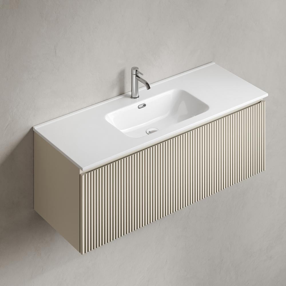 Тумба подвесная Sancos Snob R 1.0 с одним ящиком 1195х445х406, Beige Soft, SNR1.0120CE, арт. SNR1.0120CE