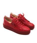 Кожаные кроссовки Giuseppe Zanotti - красный(RM20020)