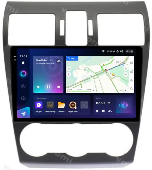 Магнитола для Subaru Forester 4 2012-2015, Impreza 4, XV (без штатной КЗВ) - Teyes CC3-2K QLed Android 10, Быстрая, SIM-слот, CarPlay