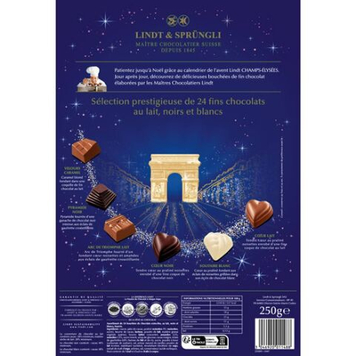 Адвент-календарь Lindt Champs-Elysees с шоколадными конфетами ассорти 250 г (Из Финляндии)