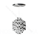 Pendant design lamp  Spiral SP01 by Verpan Panton (Silver)