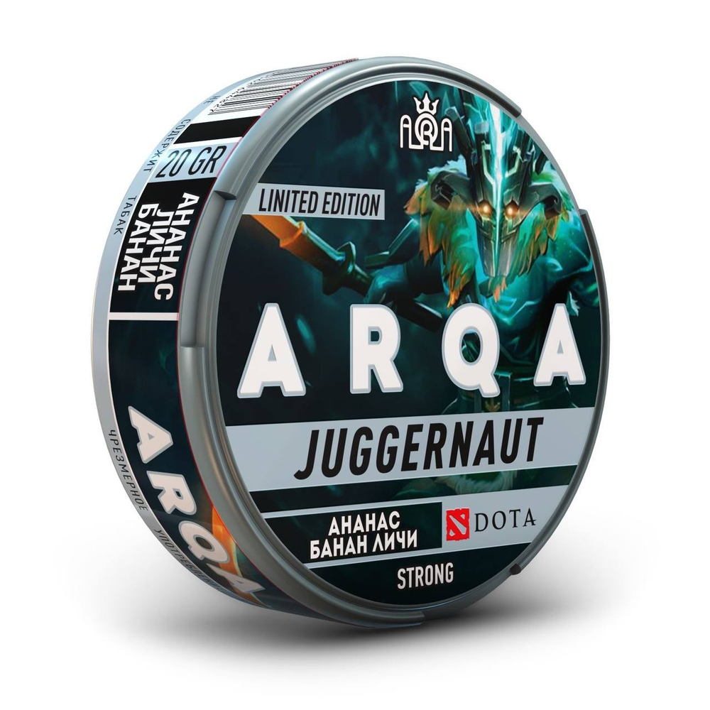 Снюс ARQA DOTA JUGGERNAUT (120 МГ) - АНАНАС, БАНАН, ЛИЧИ