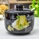 Сахарница 450мл с ложкой "Черный трюфель", Prima collection