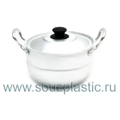 Кастрюля 1,7л 2 руч., мет./кр. КАЛИТВА (алюминий)