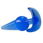 Синяя анальная пробка в форме якоря Large Anal Plug - 12,2 см. (Цвет: синий)