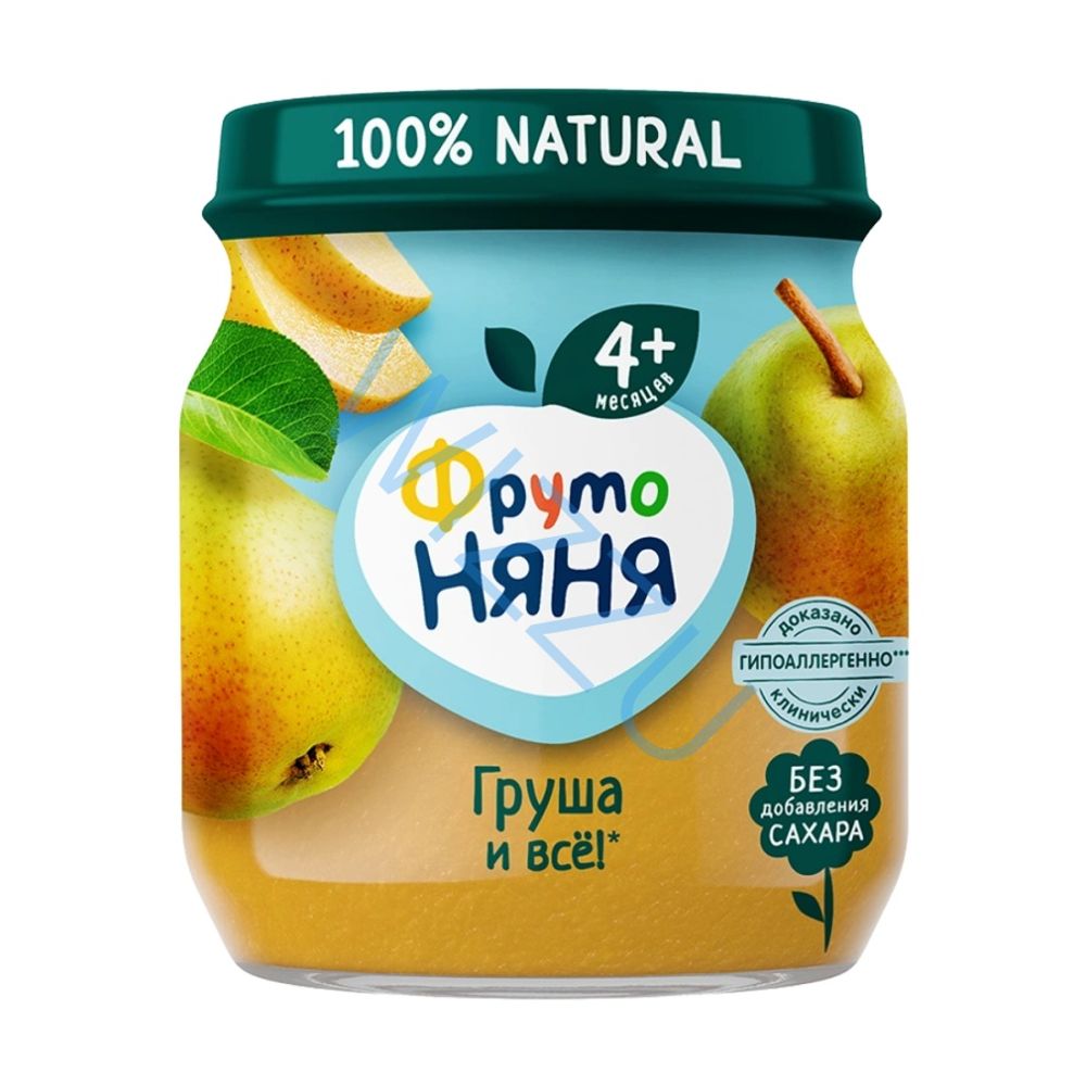 Пюре фруктовое ФрутоНяня грушевое, 100 г