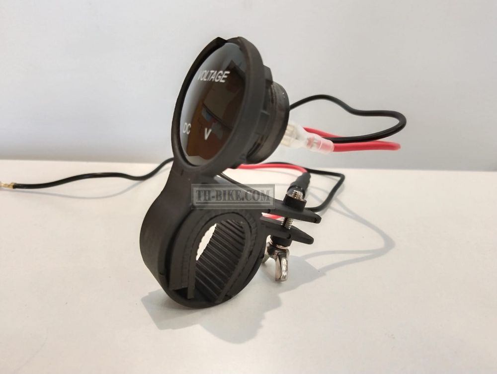 Voltmeter with handlebar mount