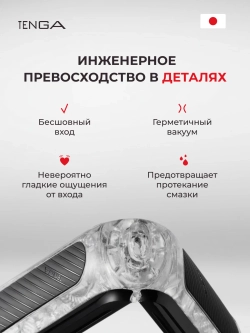 TENGA Мастурбатор Flip Zero с вибрацией черный