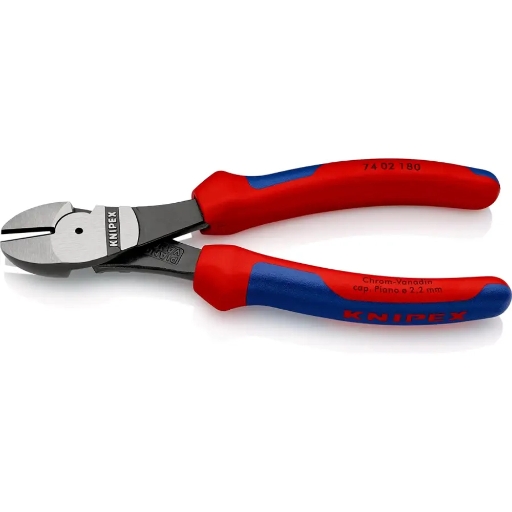 Кусачки боковые особой мощности черненые 180 мм Knipex 74 02 180 SB