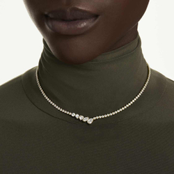 MESMERA:NECKLACE V-SHAPE WHI/GOS