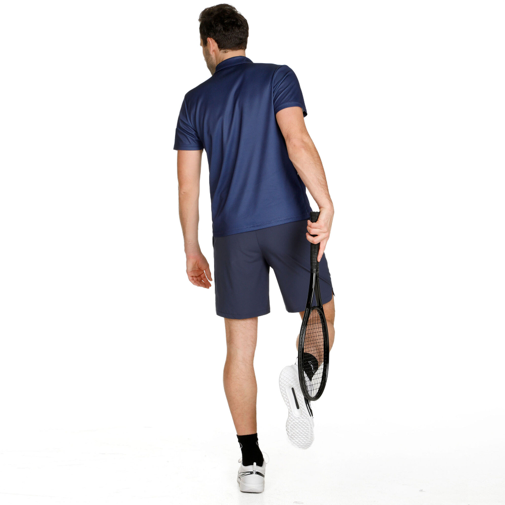 Мужское теннисное поло Quiet Please Retro Tournament Polo Men - Dark Blue, Multicoloured