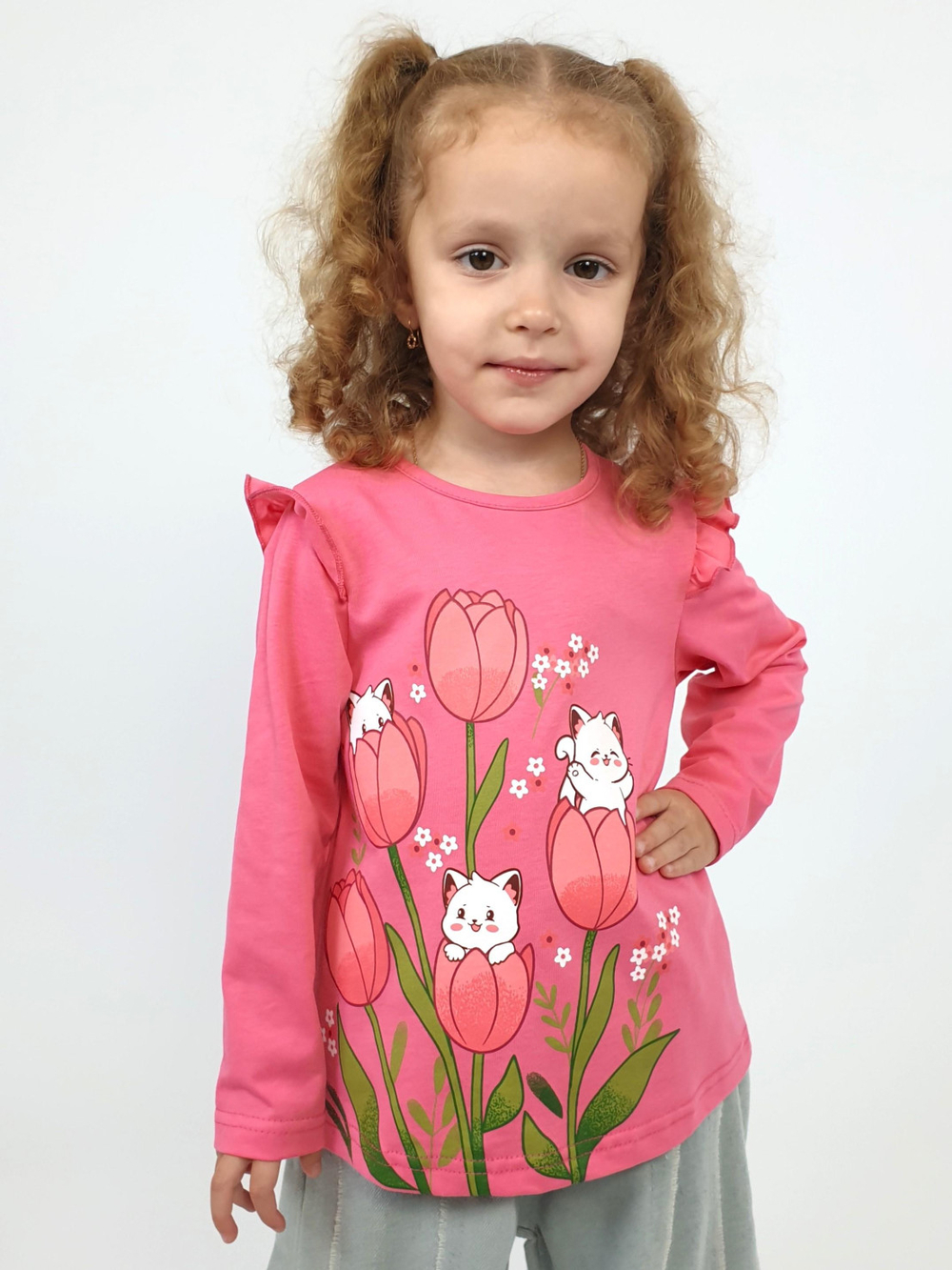 4-126-6 Лонгслив для девочки