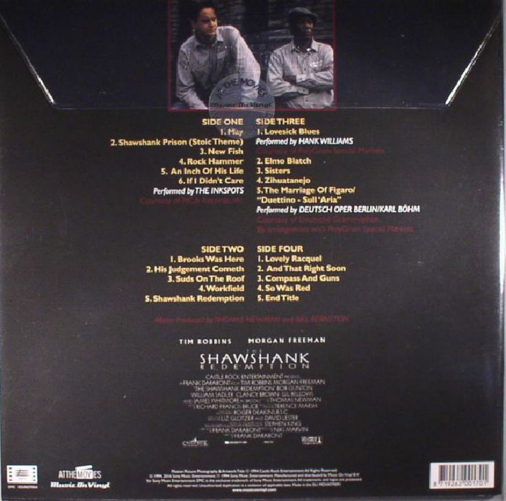 Побег из Шоушенка — Оригинальный сайндтрек к фильму (2LP)