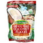 Let's Do Organic, Let's Do Organic, 100% органические несладкие кокосовые хлопья, 200 г (7 унций)