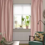 Комплект штор IKEA VILBORG (ВИЛБОРГ), Розовый, 145x250 см, 2 шт
