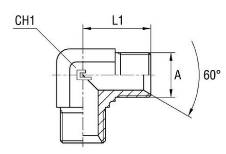 Соединение P90 BSP 5/8 - BSP 5/8