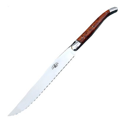 Нож для хлеба 17.5см Forge de Laguiole рукоятка из туи-матовые митры