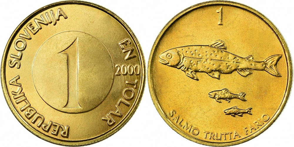 Словения 1 толар, 2000 Кумжа UNC