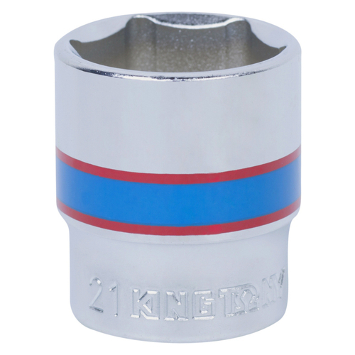 KING TONY (333521M) Головка торцевая стандартная шестигранная 3/8", 21 мм