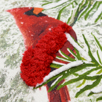 Подушка декоративная с рисунком northern cardinal из коллекции new year essential, 45х45 см