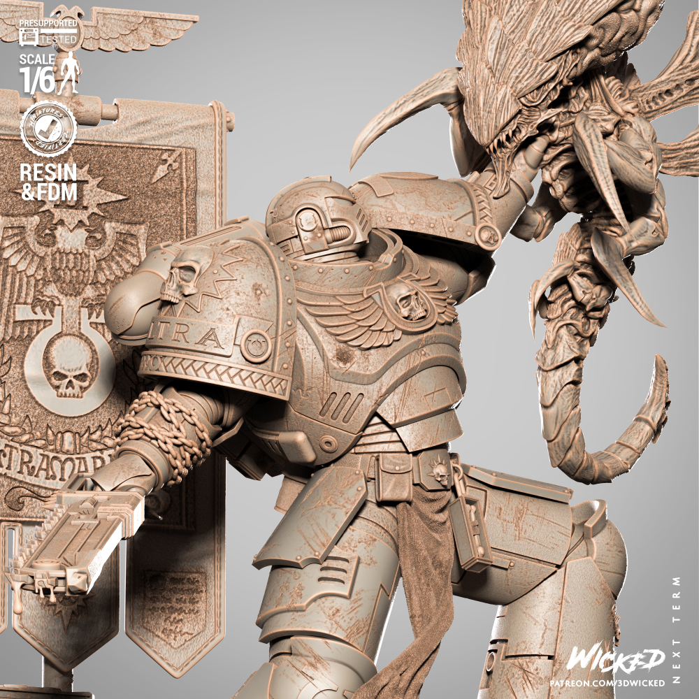 Капитан Ультрамаринов Титус Фигурка Captain of the Ultramarines Titus Warhammer 40,000: Space Marine