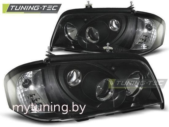 Передние фары Mercedes C W202 black