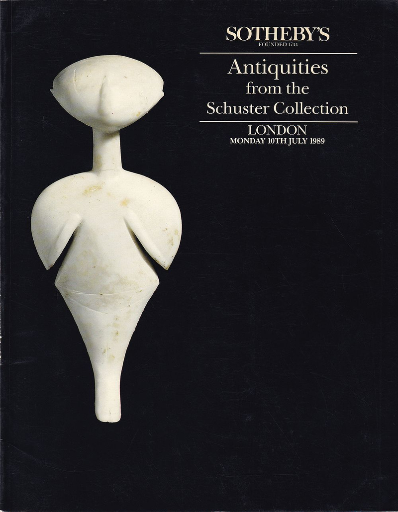 Каталог аукциона Sotheby's, Лондон, Древности из коллекции Шустера от 10 июля 1989 года