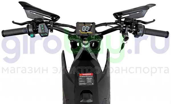 Электромотоцикл Эндуро WHITE SIBERIA BELLLUGA 02 6000W (72V/27Ah) - Чёрный фото №4