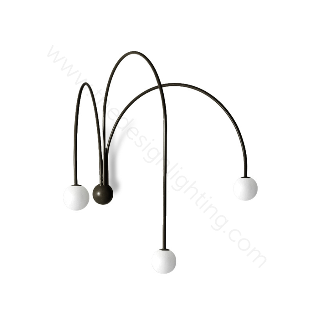 Wall design lamp Spring by Michael Anastassiades (Black)