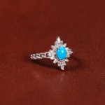 Серебряное кольцо с бирюзой Mashahir 35164 Иран