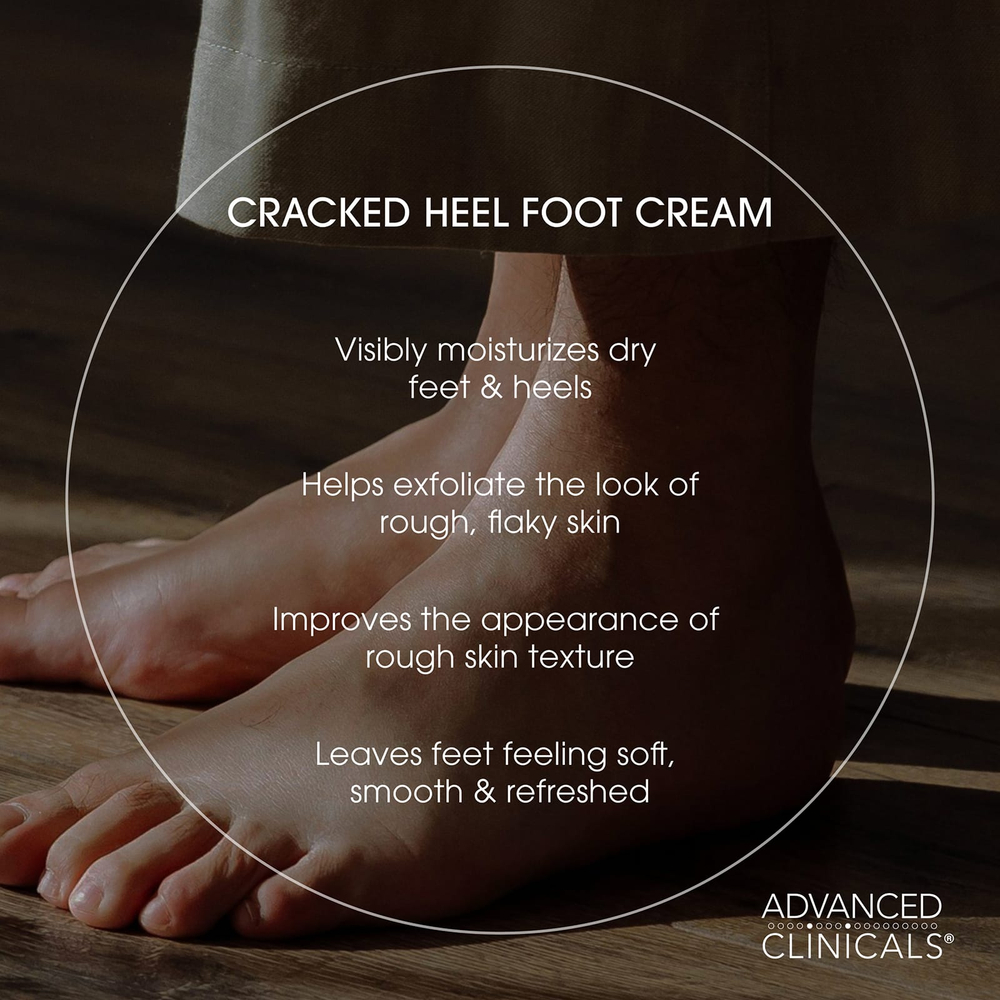 Advanced Clinicals, Cracked Heel, крем от шероховатых пятен, 237 мл (8 жидк. унц.)