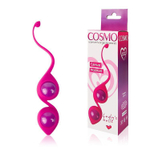 Вагинальные шарики с хвостиком Cosmo (Цвет: ярко-розовый)