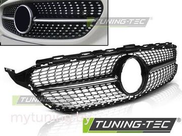 Решетка радиатора C450 AMG STYLE CHROME GLOSSY BLACK для Mercedes C W205