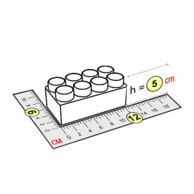Элемент 12x6x5 см для конструктора 5"