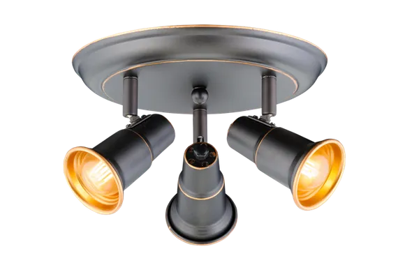 Светильник Sfera Sveta 85975/3C BK+GD, 3×40 Вт, золотой и чёрный