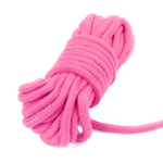 Хлопковая верёвка для бондажа и шибари "Fetish Bondage Rope", Lovetoy (розовый)