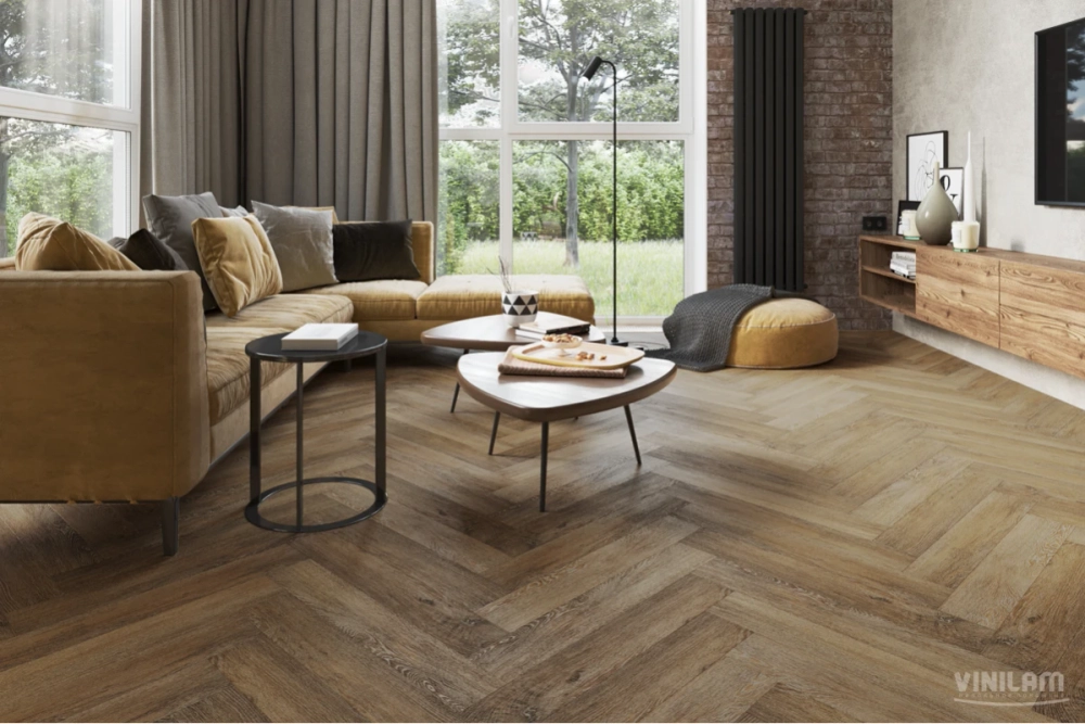 Кварц-винил ISOCORE Vinilam Parquet Herringbone 6,5 мм Паркет Тусон 2.07 м2