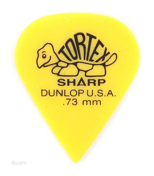 Медиаторы 12шт 0,73мм Dunlop Tortex Sharp 412P.73
